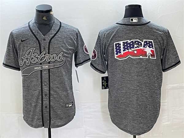 Men's Houston Astros Gray Team Big Logo With Patch Cool Base Stitched Baseball Jerseys,We sell and wholesale Men's Houston Astros Gray Team Big Logo With Patch Cool Base Stitched Baseball Jerseys on line form chian!